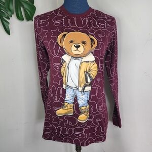 Launder Bailey Apparel Long Sleeve Shirt with Bear Graphic